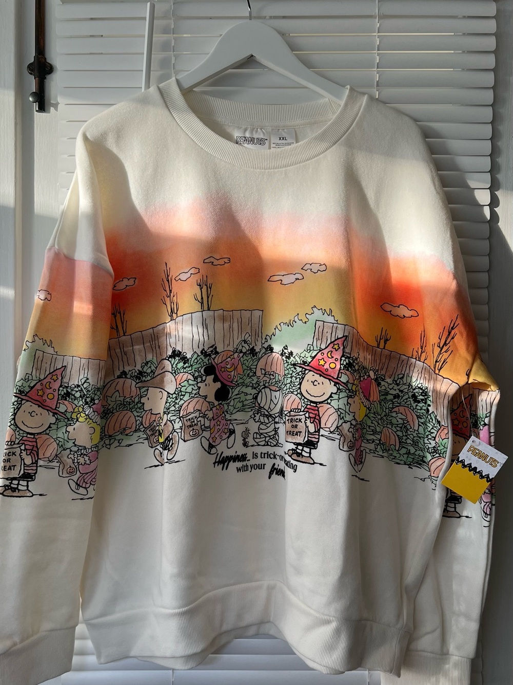 Peanuts Gang Halloween Sunset Scene Sweatshirt